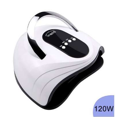 120W UV LED Nail Lamp Gel Nail Dryer,With 4 Timer Setting Portable Nail Curing Light For Gels Polishes image 5