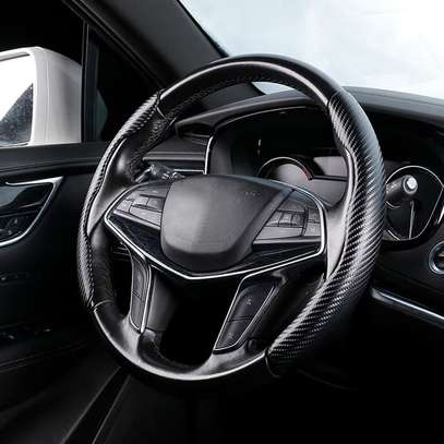 Carbon Fiber Steering Wheel Cover image 1