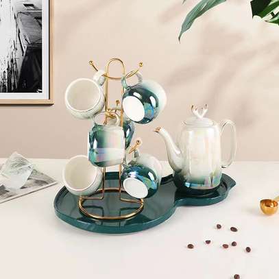 Ceramic tea kettle set image 6
