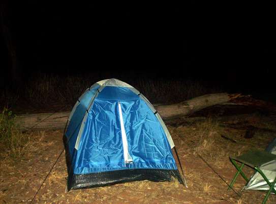 1 or 2 man tent comes with a Sleeping bag & LED head torch image 9