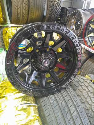 Toyota Hilux 17 Inch Alloy Rims Offset Brand New Black image 1