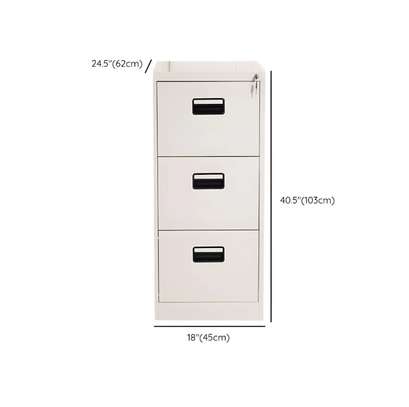 Office Cabinet: 3 Drawer Secure Filing Cabinet image 5