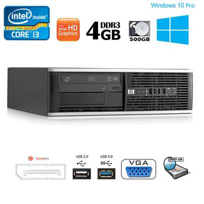 HP Compaq Pro 6300 SFF Intel i3 3.30GHz 4GB RAM 500GB HDD DVDRW Win10 image 1