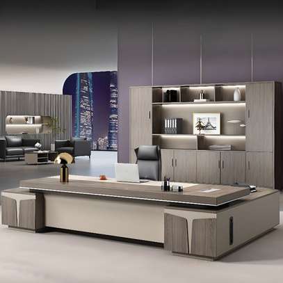 Office Desk: Luxury L-Shaped Executive Table – 1.8m image 1