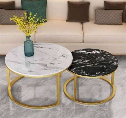 Glass tempered nesting table image 3