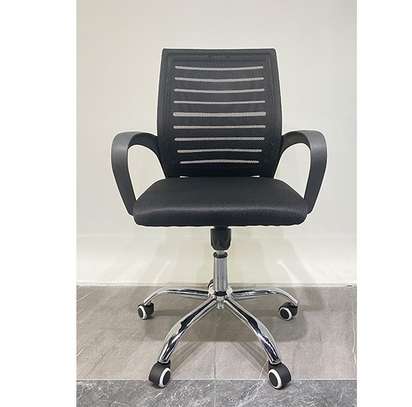 OFFICE CHAIR: Red Mesh High Back Office Chair image 5