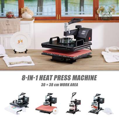 8in1 Heat Press Machine Digital Transfer Sublimation image 1