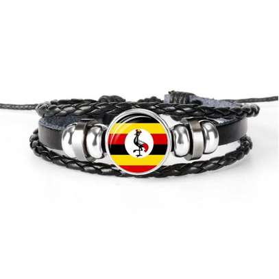 Ugandan Flag Bracelet Uganda Bangle Pride Fan Gift Band image 6