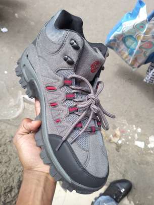 Zaha Fashion Hiking Durable Boots Shoes in Grey image 2