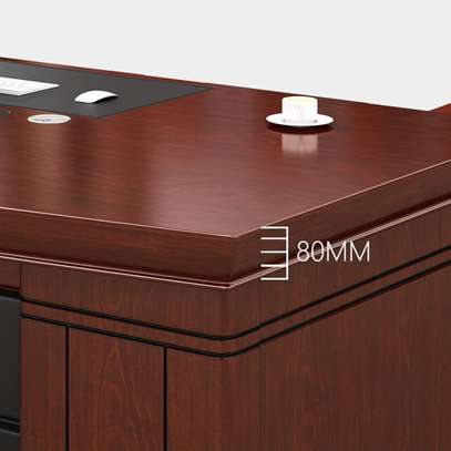 Office Desk: 200cm Mahogany Executive Desk image 2