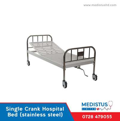 Single crank Hospital bed image 1