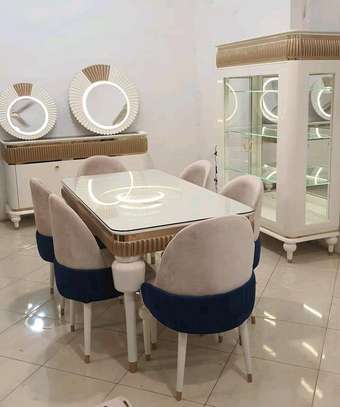 6 seater classy table dining set image 1