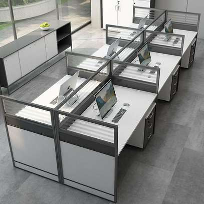 Workstations: 6 Way Modular Office Workstation image 1