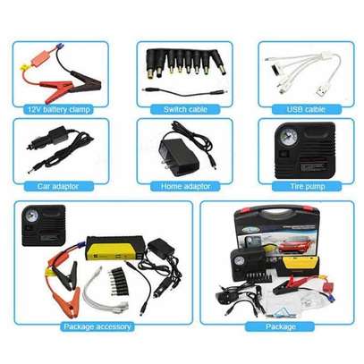 Car Jump Starter Power bank Battery with Air compressor 68800mAH Multi functional image 2