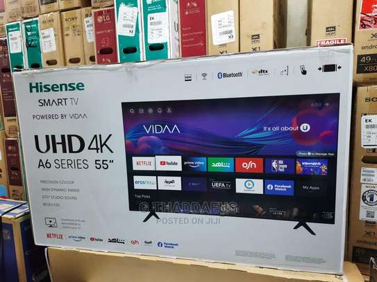 Hisense 55" Smart VIDAA Frameless 4K image 1