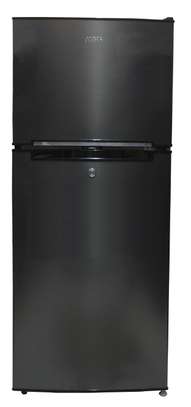 Mika Refrigerator, 118L, Direct Cool, Double Door, Dark Matt Stainless Steel image 1