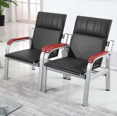 5 Seater Modern Leather Reception Living Room Sofa Set image 10