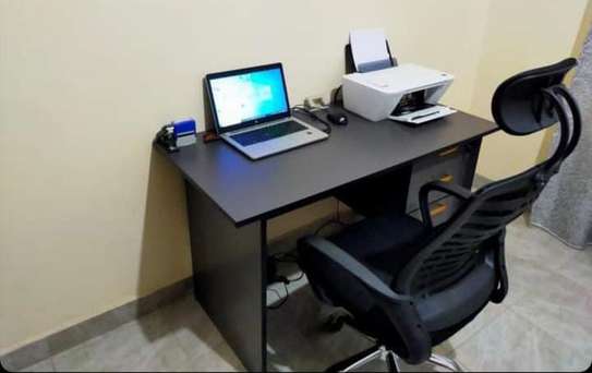 Executive office desk with a  swivel chair image 4