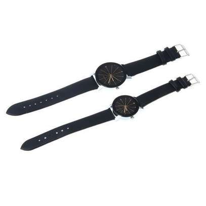 Quartz Best Couple Watches Office Dial Leather Watch image 2