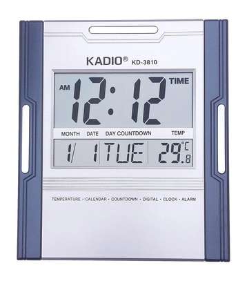 Plastic Kadio Digital Wall Clock, For Home,Office image 1