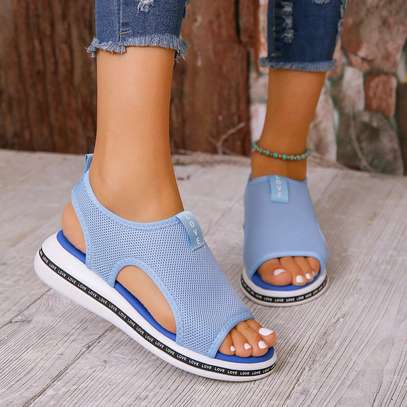 Cute breathable love mesh sandals image 4