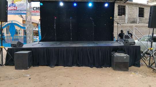 Professional Portable Stage with Sound & Lighting image 3