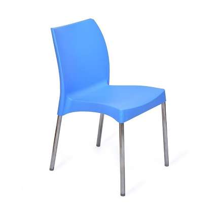 Blue Kenpoly Plastic Office Chair image 2