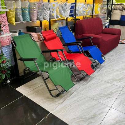 2-in-1 Beach Lounge Chair & Camping Chair image 1