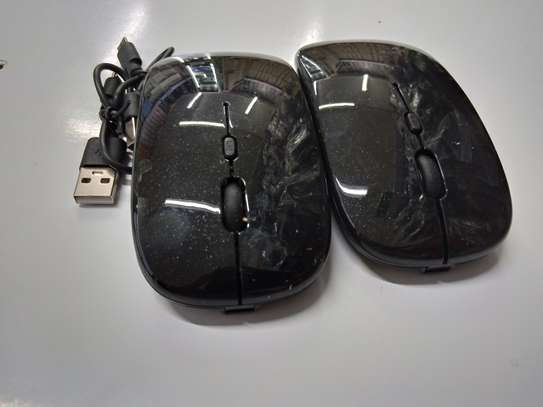 2.4G Wireless Charging Mouse Black image 2