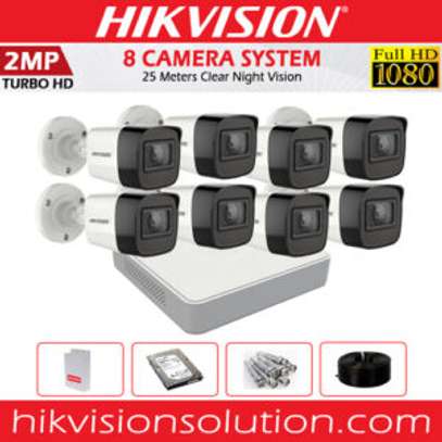 8 CCTV 1080p Camera Full Kit ( HD With 25m Night Vision) image 2