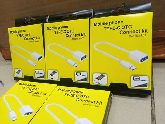 Otg Connect Kit Cable For Android Type C - White image 1