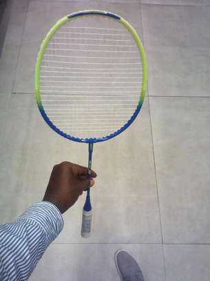 Junior badminton racket intermediate player green blue image 3