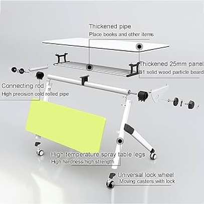 Office Table: 1200mm Training Foldable High Table image 2