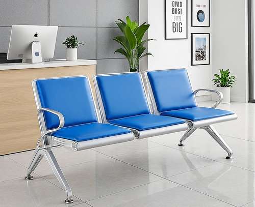 Reception Bench; 3-Seater Padded Reception Bench image 6