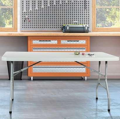 Office Table; Stable Leg Support Foldable Dining Table image 6