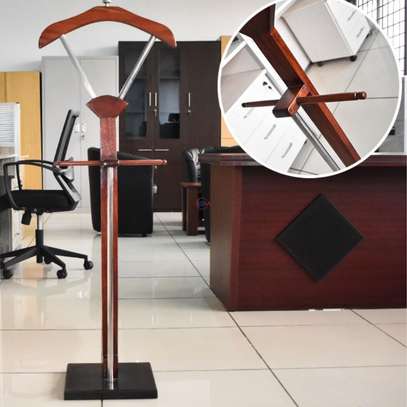 Mahogany Execotive Office Coat Hanger image 2
