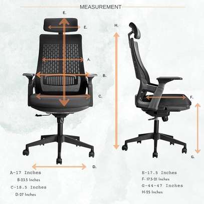 Office Chair: High Back Orthopedic Chair For Office Comfort image 8