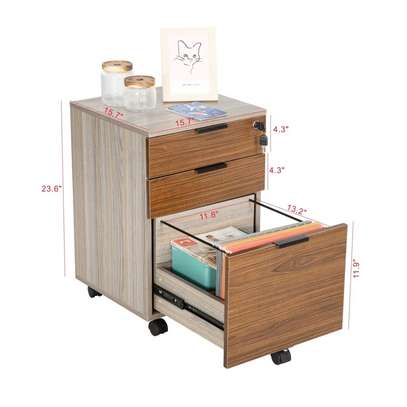 Office Cabinet; Advanced Trendy Office Cabinet(3- Drawer) image 4