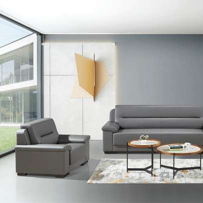 Modern 5-Seater Executive Lounge Leather Sofa Set image 5