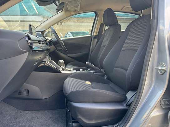 Mazda Demio silver color fully loaded 2019 model. image 5