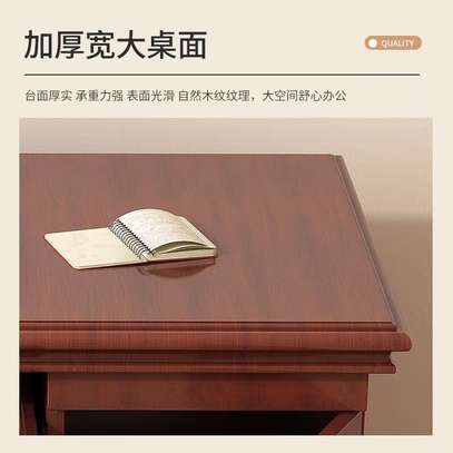 1400mm Brown Wooden Rectangular Office Table image 3