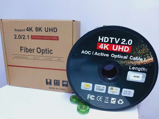 HDMI 2.0v OPTICAL FIBER CABLE 50 METER image 2