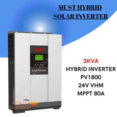 Must Hybrid Solar Power Inverter 3KVA 24V VHM MPPT 80A image 1