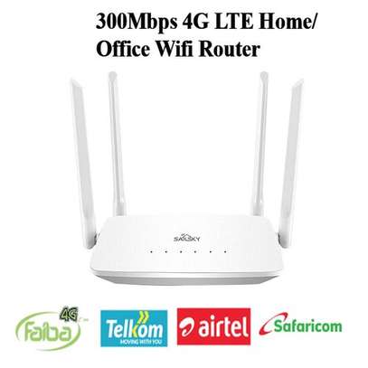 Sailsky 300Mbps 4G WiFi Router With 4 High-gain Antennas image 1