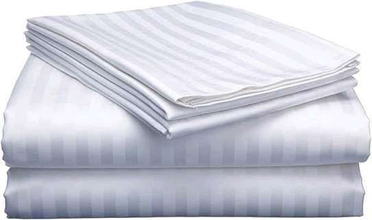 Quality stripped bedsheets size 7*8 satin image 1