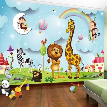 Decorative 3d kids wall murals image 2