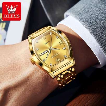 Olevs 5528 Luxury Square Quartz Watch image 2