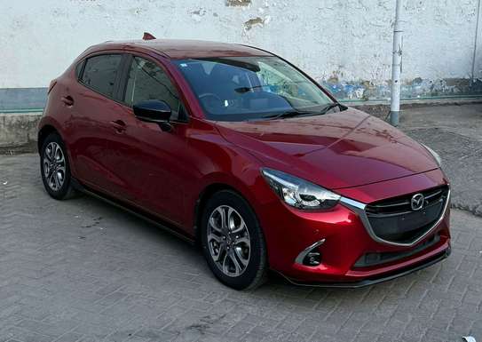 mazda demio 2019 model petrol red wine image 7