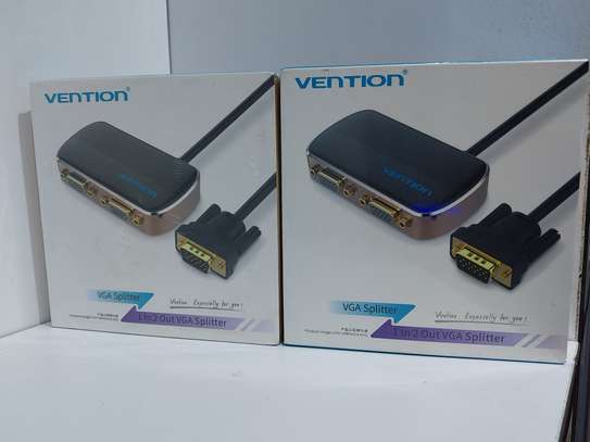 Vention DBABF 1 In 2 Out VGA Splitter 1 Meter (Black) image 2