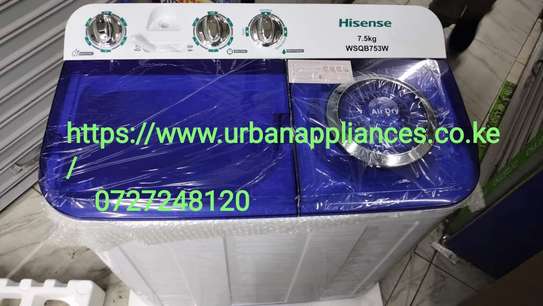 Hisense 7.5kg washing machine twin tub semi automatic image 1